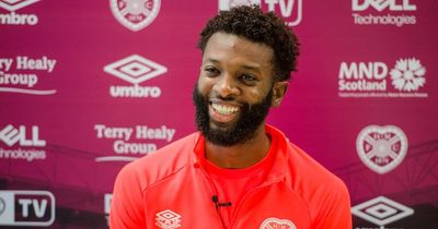 Beni Baningime laughs off Hearts 'agent fee' quip as he reveals talks with Everton pal Ellis Simms