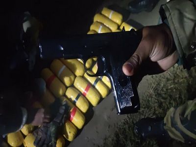 BSF constable injured in encounter with smugglers in Punjab's Gurdaspur; huge cache of drugs, arms seized