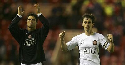 Gary Neville snubs Cristiano Ronaldo in his two "certainties" for success at Man Utd