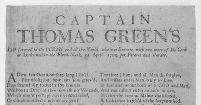 How three innocent English "pirates" were hanged in Leith in 1705