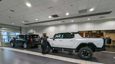 GMC Hummer EV Makes Yukon Seem Small At North Carolina Dealership