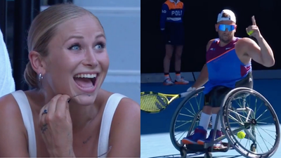ICYMI Cameras Caught Dylan Alcott And Grace Tame Sharing The Most Wholesome Moment At The Open