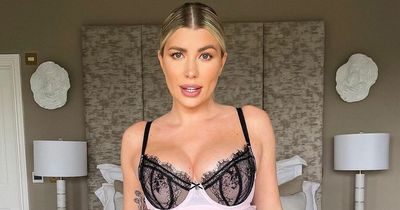 Pregnant Olivia Bowen strips off for stunning lingerie snaps while cradling baby bump