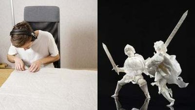 Origami artist spends two and a half years folding one piece of paper 5,377 times