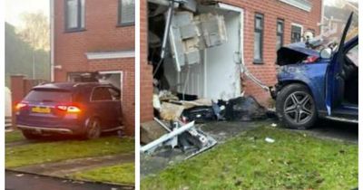 House wrecked after boy smashed stolen £50k Mercedes through its front wall