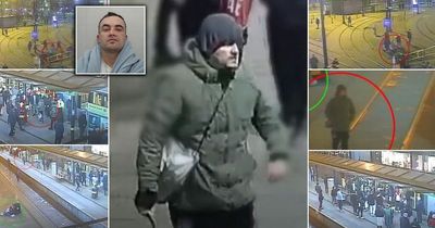 Shocking footage shows knifeman attacking homeless men on random spree across Manchester city centre