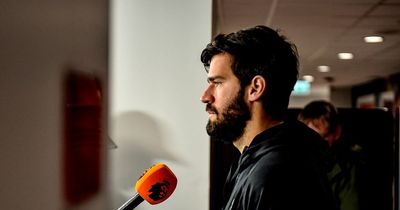 Alisson Becker has already made his thoughts clear on Liverpool £49m transfer target Luis Diaz