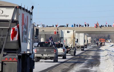 Beleaguered Trudeau rival embraces trucker protest despite concerns of violence