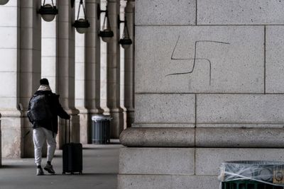 Swastikas spray painted on DC's Union Station