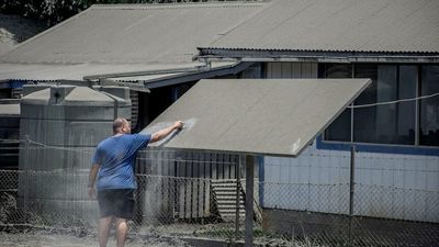 Tonga reliant on rainfall to harness hazardous volcanic ash, which could be used to rejuvenate Pacific nation