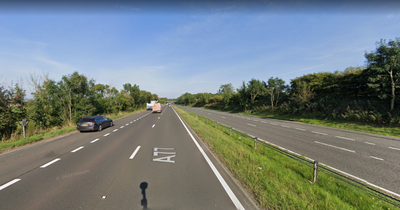 Man seriously injured after motorcycle and van collide on A77 near Kilmarnock