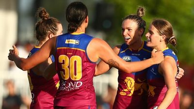 Adelaide Crows remain undefeated after win over Melbourne Demons, Brisbane Lions hold off Geelong in AFLW