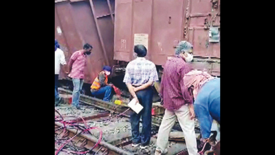 Kochi: Train services hit as goods train derails at Aluva