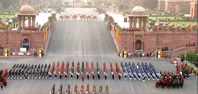 Martial tunes with Indian fervour flavour of Beating the Retreat ceremony