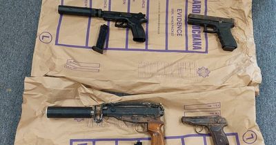 Guns and drugs seized during multiple early morning raids in Tallaght