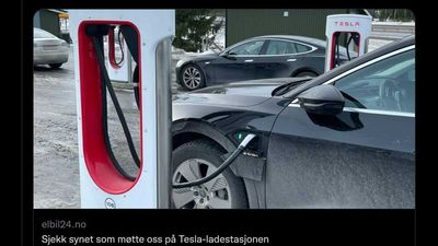 Breaking: Non-Tesla EV Supercharging Spotted In Norway