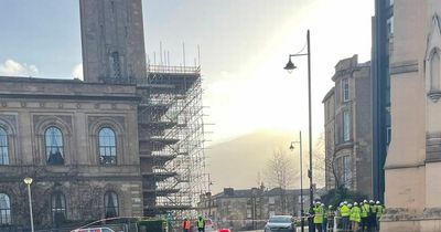 Glasgow homes evacuated and roads shut due to 'unsafe structure' at Trinity College building