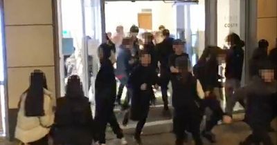 Dramatic footage shows teenage gang screaming in Arndale as boy, 16, stabbed in Next