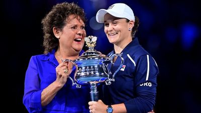 Ash Barty moved by 'incredible' Australian Open reunion with Evonne Goolagong Cawley