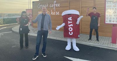 Cumbernauld's new drive-thru Costa Coffee has created 25 jobs in the town