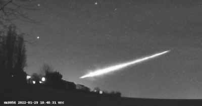 Scots stunned as meteor hurtling to earth fills sky with blue and green flames