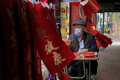 AP PHOTOS: Hong Kong's Lunar New Year calligraphy