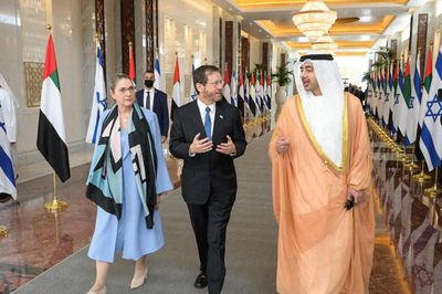 Israel supports UAE security needs, president says on first visit