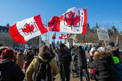 Justin Trudeau and family flee home as thousands march against Covid mandates in Ottawa