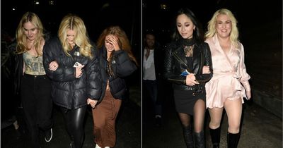 Strictly Come Dancing stars act shy and brave the cold as they head out to celebrity haunt after Manchester show