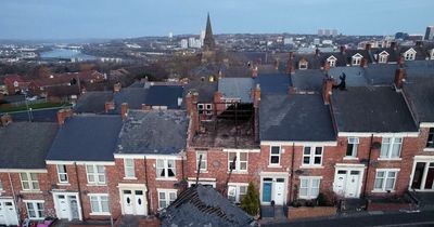 Overhead images reveal damage Storm Malik caused after blowing roof off Gateshead home