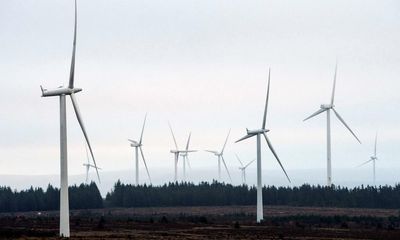 UK windfarms generate record amount of electricity during Storm Malik