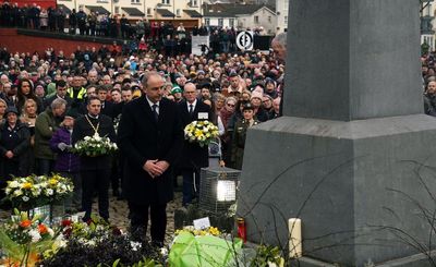 Large crowd attend commemoration event to mark 50th anniversary of Bloody Sunday