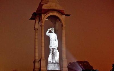 Netaji hologram goes off temporarily; officials blame it on wind