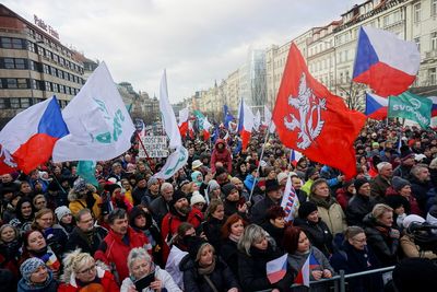 Thousands of Czechs protest against COVID curbs