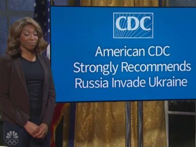 SNL cold open roasts Russian disinformation and features fake CDC advice to invade Ukraine