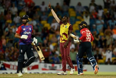 England beaten in West Indies decider as Jason Holder runs riot in final over