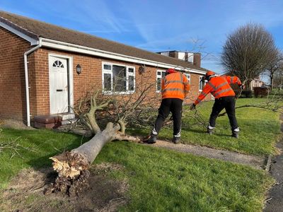 Back-to-back storms with gusts above 90mph batter parts of UK