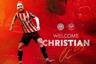 Brentford confirm Christian Eriksen signing on six-month deal as midfielder makes Premier League return