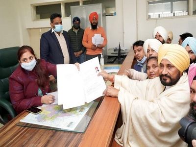 Punjab polls: Charanjit Singh Channi files his nomination from Bhadaur Assembly