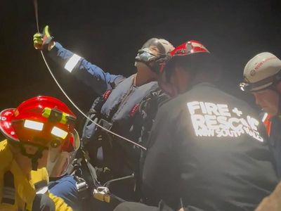 Ten-hour effort lands rescuer in hospital