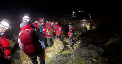 Young man dies after 60-metre fall from Welsh cliff as Storm Corrie approached