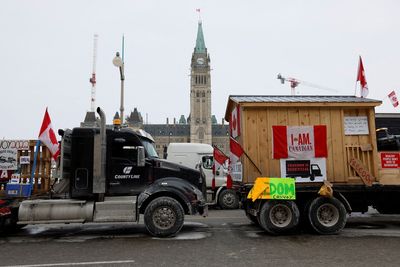 Canada's Trudeau 'not intimidated' by truckers' COVID protest