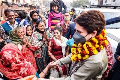 Priyanka Gandhi Vadra holds door-to-door campaign in Noida, says Congress will 'definitely' defeat BJP candidate Pankaj Singh