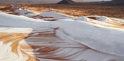 Snowfall in the Sahara desert: an unusual weather phenomenon