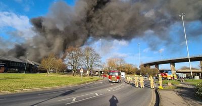 Nottingham fire: Fire service issues warning as asbestos involved in major incident