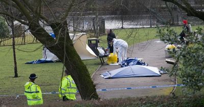 Underwater teams spotted in Salford Park at centre of murder investigation after boy, 17, stabbed to death