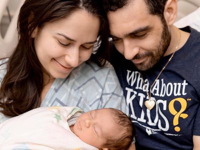 CNN’s Andrew Kaczynski introduces newborn baby after nine-month-old daughter died of brain cancer