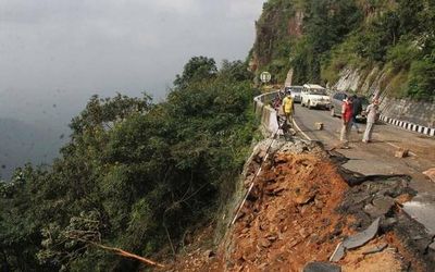 Restoration works on Tirumala ghat road and footpath in full swing