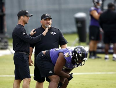 Ravens HC John Harbaugh gives update on status of Greg Roman with team