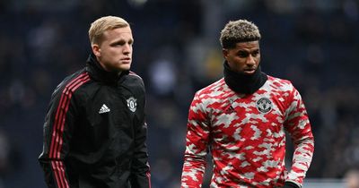 Man Utd's Marcus Rashford sends message to Donny van de Beek as Everton loan confirmed